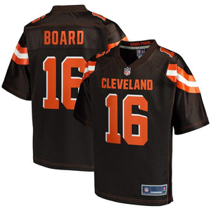 Men's Cleveland Browns CJ Board NFL Pro Line Brown Player Jersey