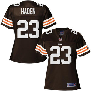 Pro Line Women's Cleveland Browns Historic Logo Joe Haden Team Color Jersey