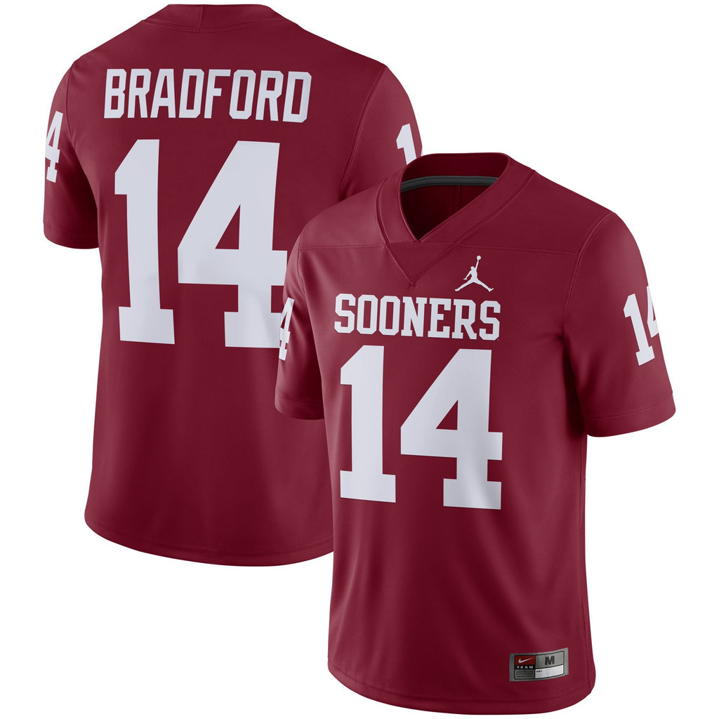 Men's Nike Sam Bradford Crimson Oklahoma Sooners Alumni Player Jersey