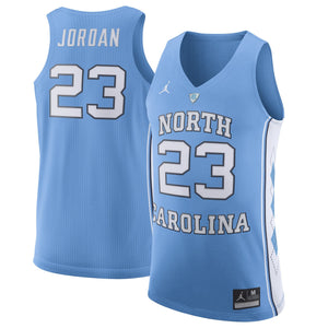 Men's Jordan Brand Michael Jordan Light Blue North Carolina Tar Heels Authentic Basketball Jersey