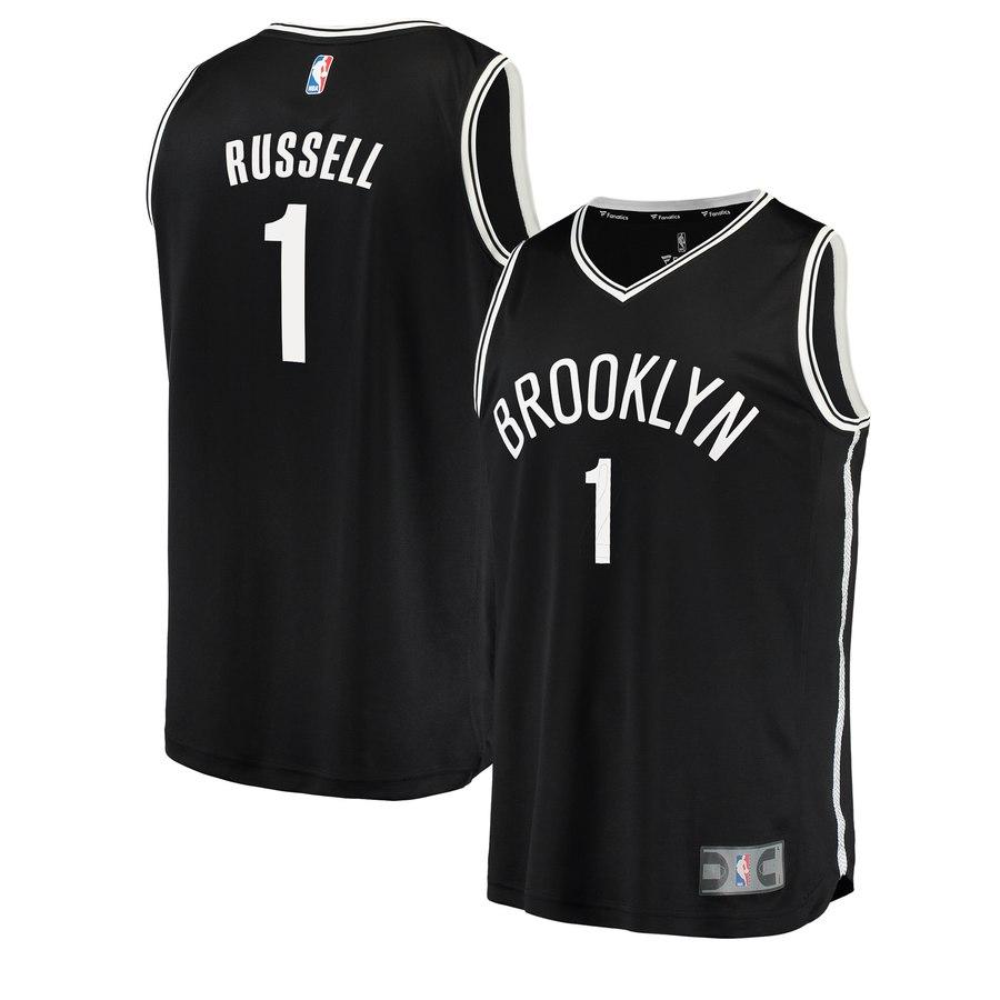 D'Angelo Russell Brooklyn Nets Youth Fast Break Replica Jersey Black