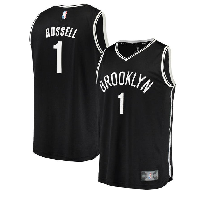 D'Angelo Russell Brooklyn Nets Youth Fast Break Replica Jersey Black