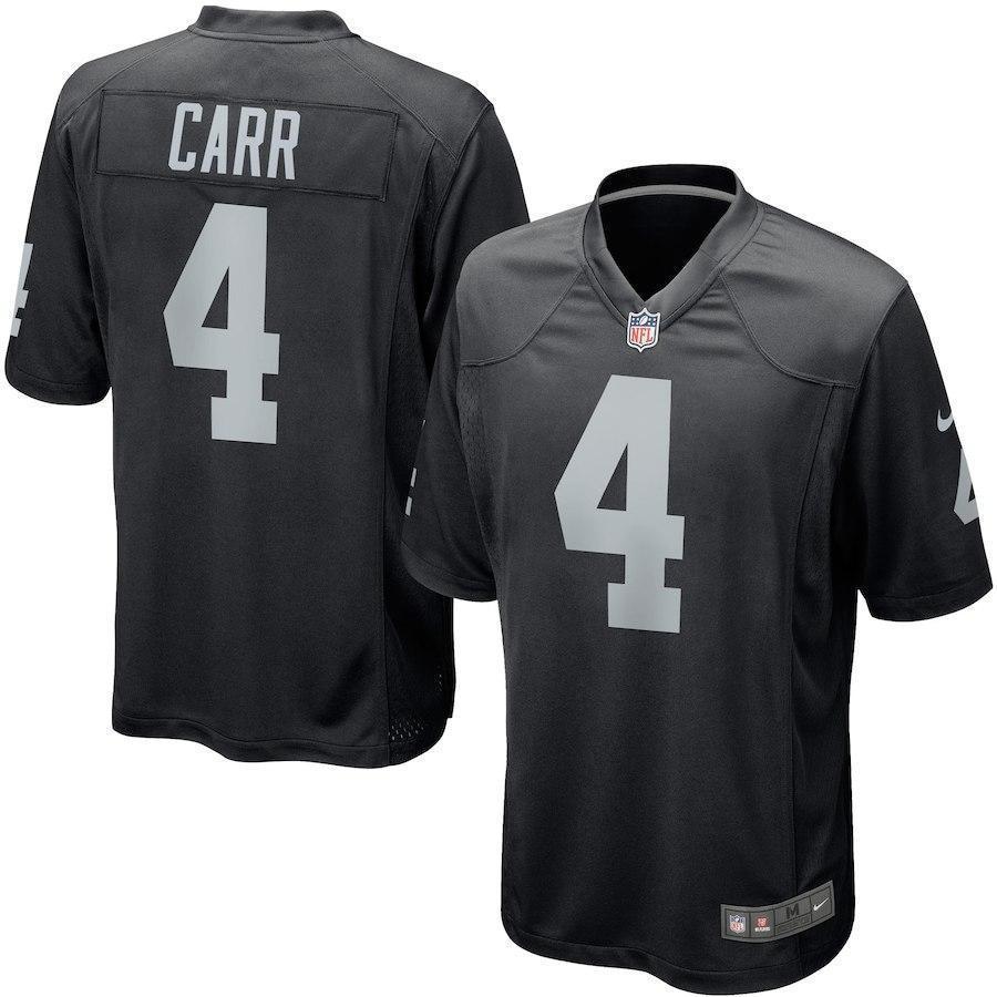 Oakland Raiders Derek Carr Black Jersey 2018 - 2019