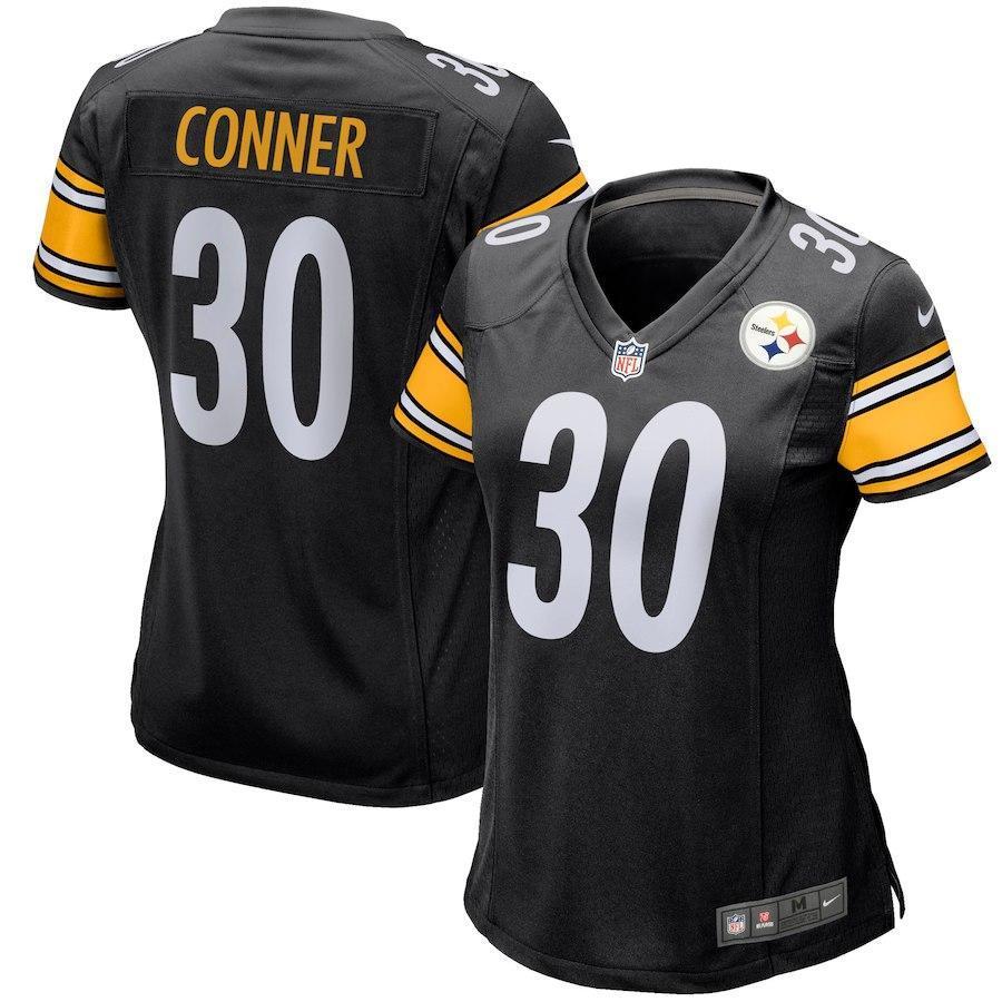 James Conner Pittsburgh Steelers Women's Game Jersey - Black 2018/2019