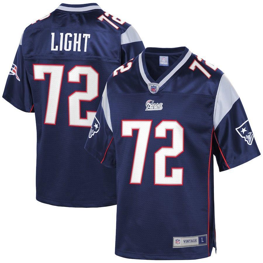Matt Light New England Patriots Pro Line Retired Player Jersey – Navy 2018/2019